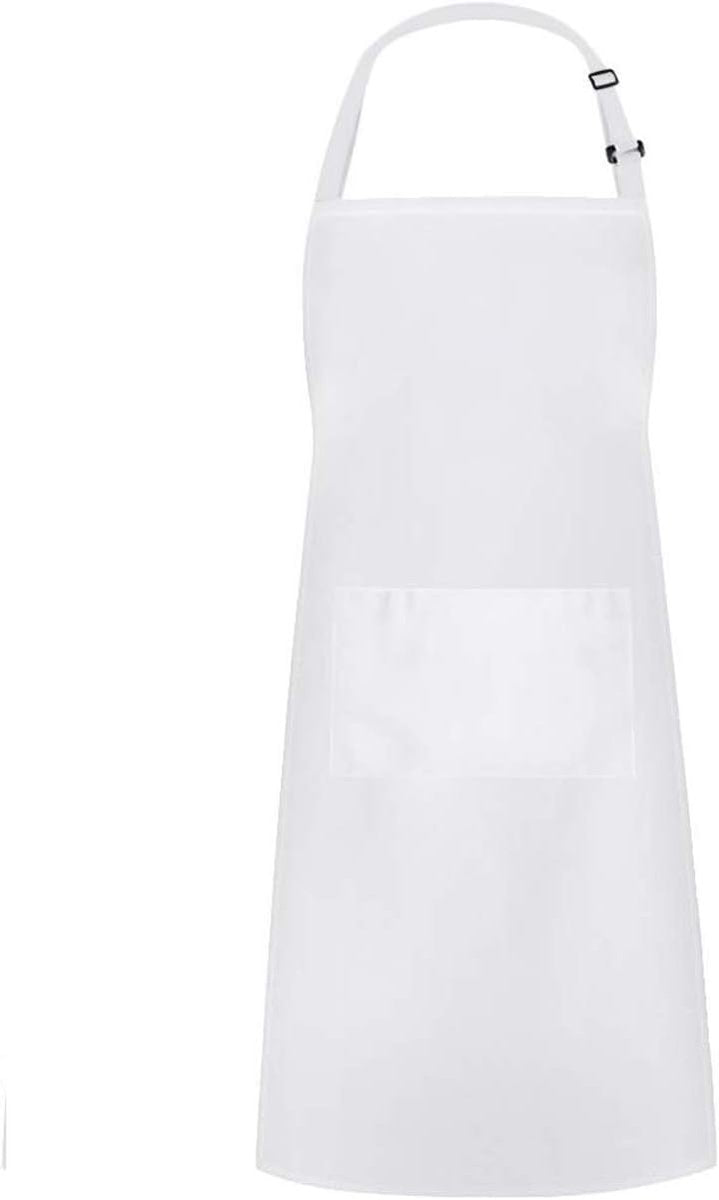 Apron and Hat Set - Adjustable Chef's Hat and Apron - Unisex Baker's Clothing (White) - Image 3