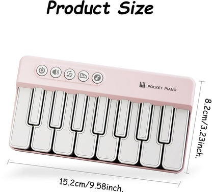Mini Keyboard Piano - Piano for Kids - Toys for Children - Educational Toys - Portable Pocket Piano - Pink - Image 6