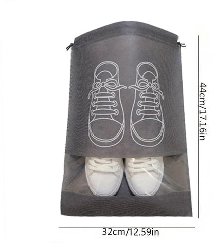 Shoe Bags - 5 Pieces - Shoe Bag - Travel and Storage Bag - Water-Repellent - Travel Organizer - Gray (43.5*32cm) - Image 2