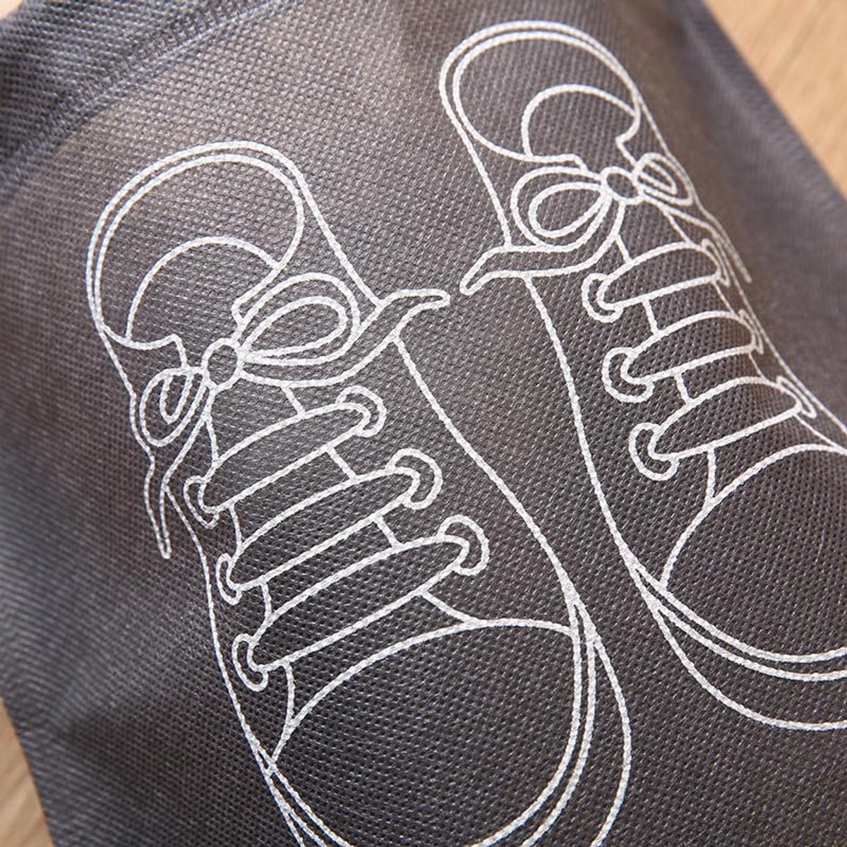Shoe Bags - 5 Pieces - Shoe Bag - Travel and Storage Bag - Water-Repellent - Travel Organizer - Gray (43.5*32cm) - Image 3