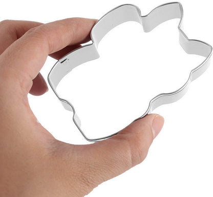 Cookie Cutters Cat - 9 Piece Set - Stainless Steel Baking Cup Set - Cat Shaped Cookie Cutters and Baking Tools - Enjoy cooking with your kids. - Image 3