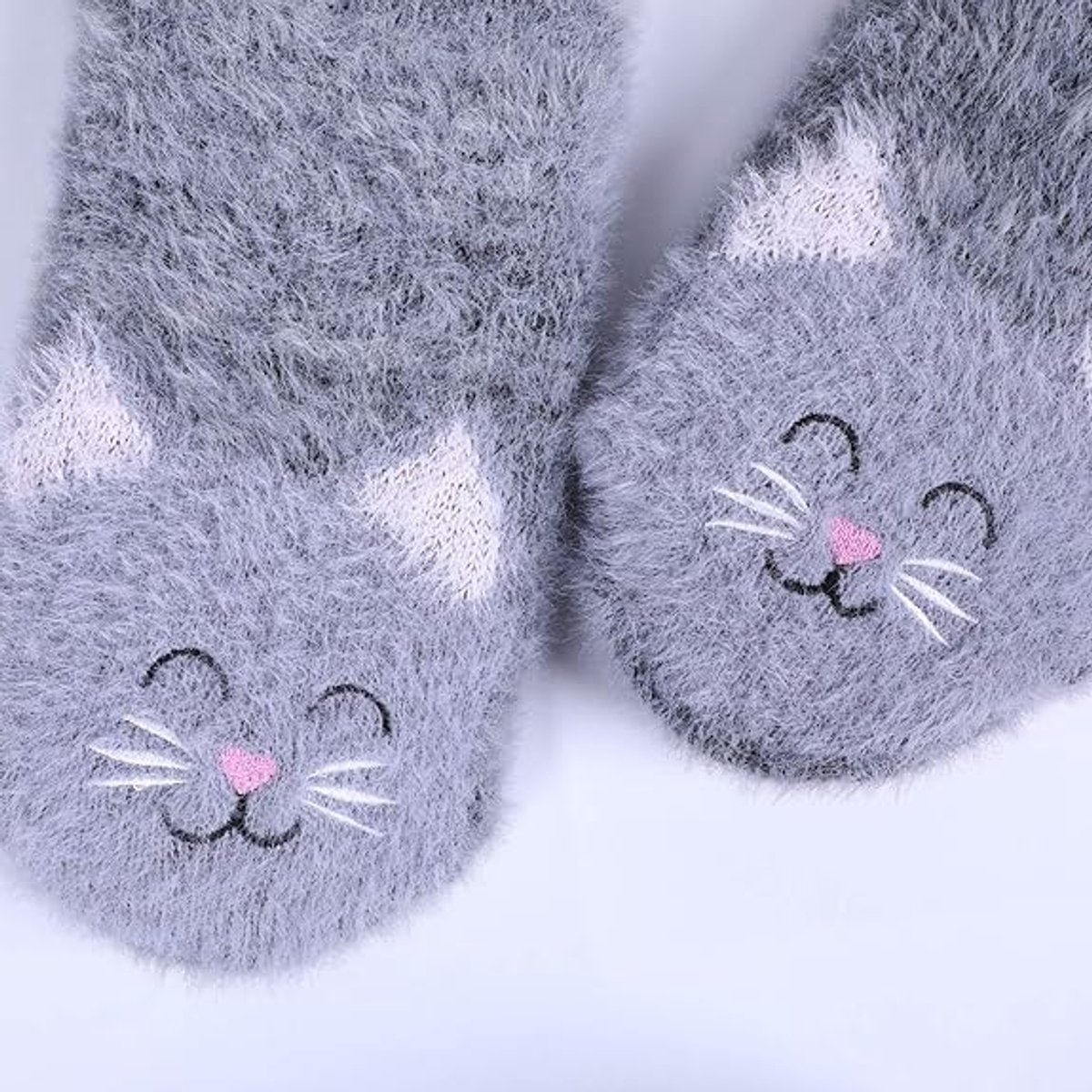 House Socks (2 pairs) - Floor Socks - Slipper Socks - Women's House Socks - Comfortable and Warm - Cute Animal Print - Christmas Gift - Image 2