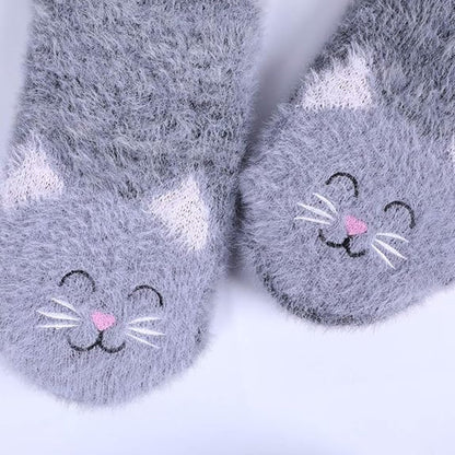 House Socks (2 pairs) - Floor Socks - Slipper Socks - Women's House Socks - Comfortable and Warm - Cute Animal Print - Christmas Gift - Image 2