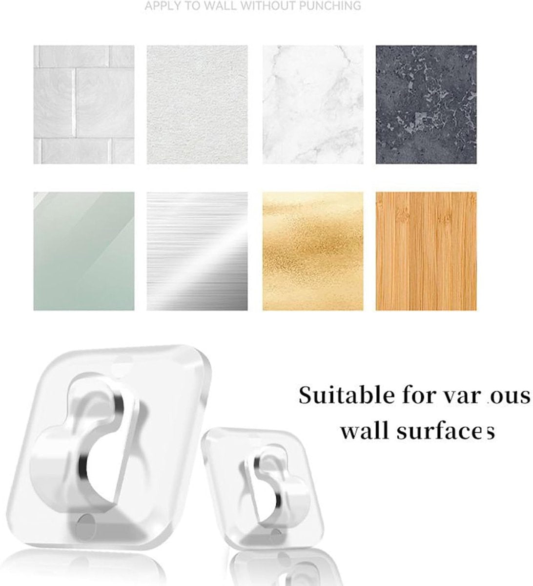 Hooks - Mini Light Clips | Self-Adhesive Lighting Hooks - Cable Holder Organizer - Set of 20 Hooks incl. Adhesive Strip - Image 3