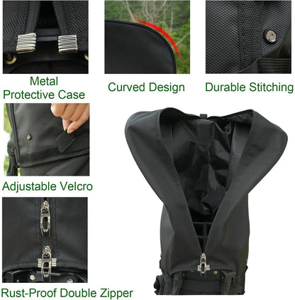 Golf Bag Cover - Waterproof Rain Cover - Golf Bag Rain Cover - Fits Almost All Travel Bags Golf Bag - Carrying Cart for Men and Women Golfers (Color: Canvas Black) - Image 4