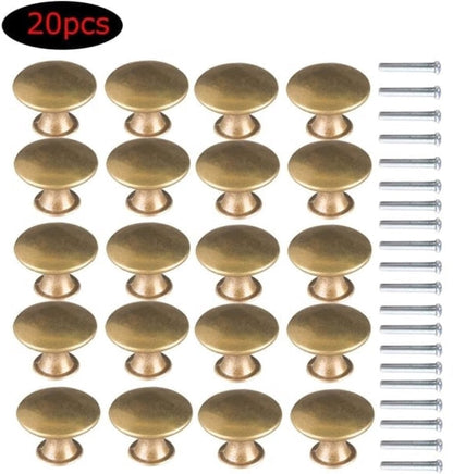 Cabinet Door Handles - Brass Door Handles - Antique Brass Handles - Cabinet Handles - 20 Items - Image 5