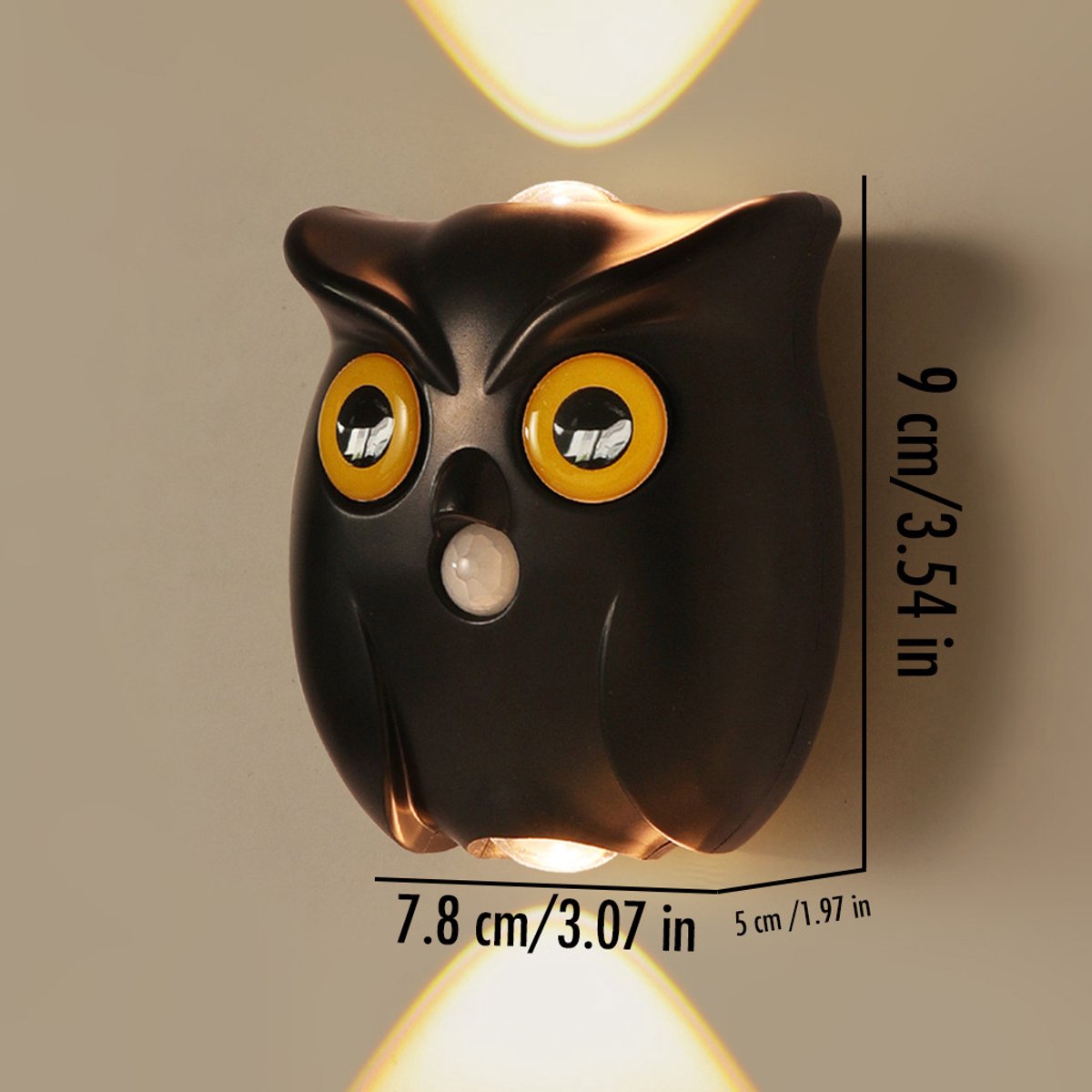 Night Light - Mood Lamp - LED Lighting - Night Lamp - LED Cabinet Light and Stair Light with Sensor - Two-tone - USB Rechargeable Night Light - Magnetic Mounting - For Children's Room, Bedroom, Hallway or Corridor, etc. (Black) - Image 6