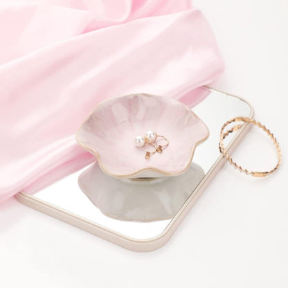 Ceramic Jewelry Bowl - Room Decor, Key Holder, Ring Holder, Jewelry Tray, Jewelry Tray, Drip Tray, Bedside Table Decoration (Pink) - Image 6