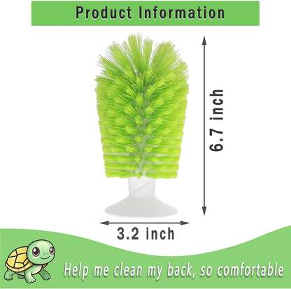 Turtle Shell Brush - Turtle Shell Brush - Turtle Shell Exfoliating Brush - With Suction Cup - Turtle Shell Cleaning Brush - Image 5