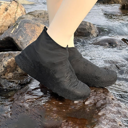Overshoes - 1 Pair - Waterproof Silicone Overshoes - Reusable, Non-slip, Suitable for Outdoor Activities (Black - Size M) - Image 5