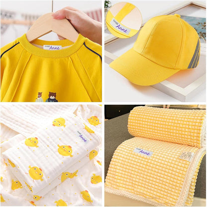 200 pcs iron-on name labels with pen - washable labels - woven labels for clothing, school uniforms, bags, towels, hats, gloves, scarves - Image 3