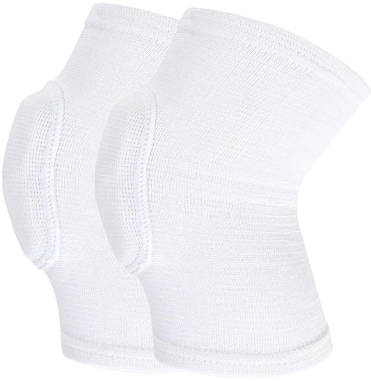 Elbow Pads - 1 Pair Arm Support Fitness Arm Knee Pads - Breathable Anti-Impact Sponge Elbow Pads - Suitable for Basketball, Football, Tandem Elbow Pads, Volleyball, White