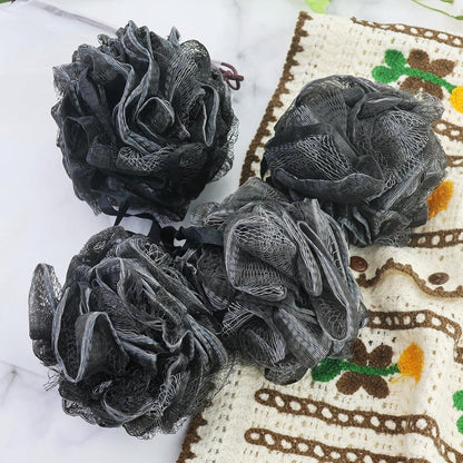 5-pack bath sponge - bath ball - exfoliating sponge - bath sponge - shower sponge - (black) - Image 5