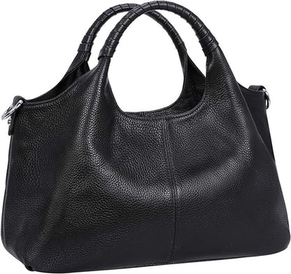Women's Shoulder Bag - Vintage Handbag - Vintage Handbag with Multiple Compartments - Everyday | Travel Bag - Versatile - Large Capacity - Commuter Bag - Tote Bag - Shoulder/Crossbody Bag - Black