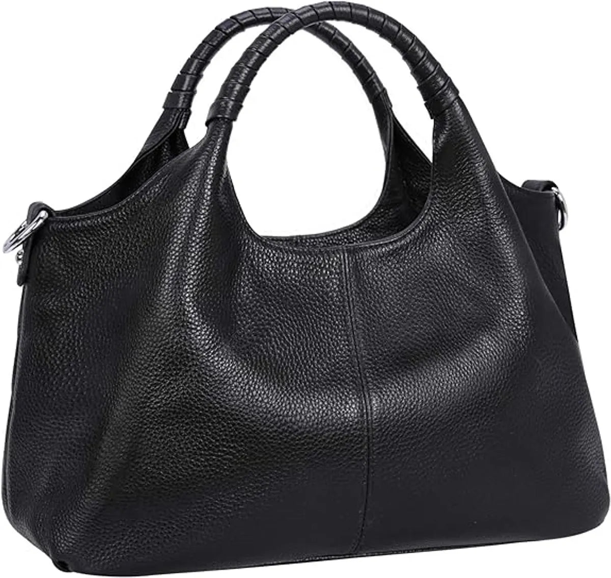 Women's Shoulder Bag - Vintage Handbag - Vintage Handbag with Multiple Compartments - Everyday | Travel Bag - Versatile - Large Capacity - Commuter Bag - Tote Bag - Shoulder/Crossbody Bag - Black