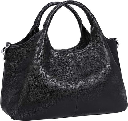 Women's Shoulder Bag - Vintage Handbag - Vintage Handbag with Multiple Compartments - Everyday | Travel Bag - Versatile - Large Capacity - Commuter Bag - Tote Bag - Shoulder/Crossbody Bag - Black
