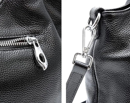 Women's Shoulder Bag - Vintage Handbag - Vintage Handbag with Multiple Compartments - Everyday | Travel Bag - Versatile - Large Capacity - Commuter Bag - Tote Bag - Shoulder/Crossbody Bag - Black - Image 3