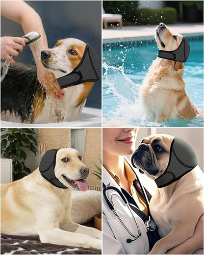 Dog Earmuffs - Dog Earmuffs - Noise-dampening Earmuffs - Comfortable Headband - Shockproof - Lightning Protection - Waterproof - L - Image 4