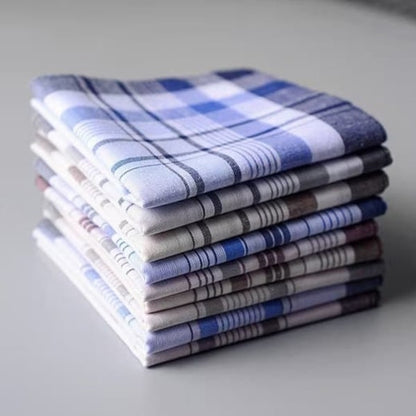 Handkerchiefs Pack of 10 - Men's Handkerchiefs - Cotton - Handkerchiefs 38cm x 38cm - Image 5