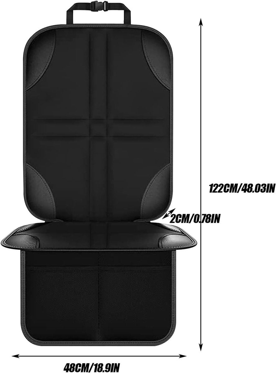 1 Car Seat Protector - Child Car Seat Cover - Car Interior Mat - Non-Slip Mat - Waterproof and Scratch-Resistant - Black - Image 5