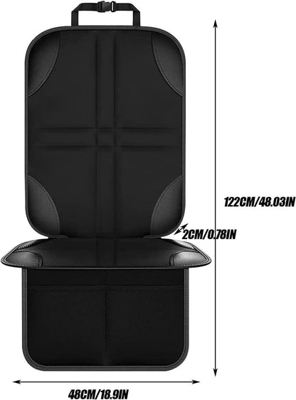 1 Car Seat Protector - Child Car Seat Cover - Car Interior Mat - Non-Slip Mat - Waterproof and Scratch-Resistant - Black - Image 5
