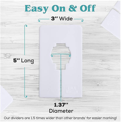 Wardrobe dividers - for hanging clothes - rectangular clothes dividers on racks - white wardrobe 40 pieces - Image 4