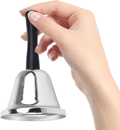 Handbell - Reception Phone - Stainless Steel - Fixed Desk - Service - Santa Claus Bell - Hotel Butler Desk Handle - Living Room - Home - Decoration - School Hospital - Bar - Image 2