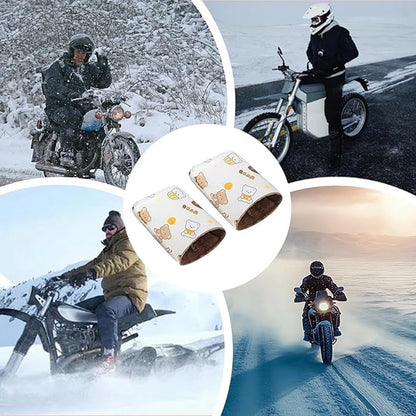Cycling Gloves - Waterproof Gloves - Warm Gloves - Cycling Muffs - Scooter Gloves - Hand Warmers - Bicycle Accessories - Winter - Windproof （Black） - Image 5