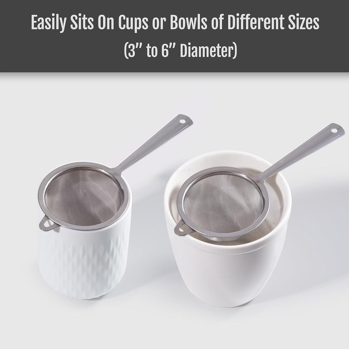 Matcha filter - 2 pieces - Tea filter - Stainless steel filter - Kitchen filter - Mini filter - Flour sieve - Baking sieve - Image 7