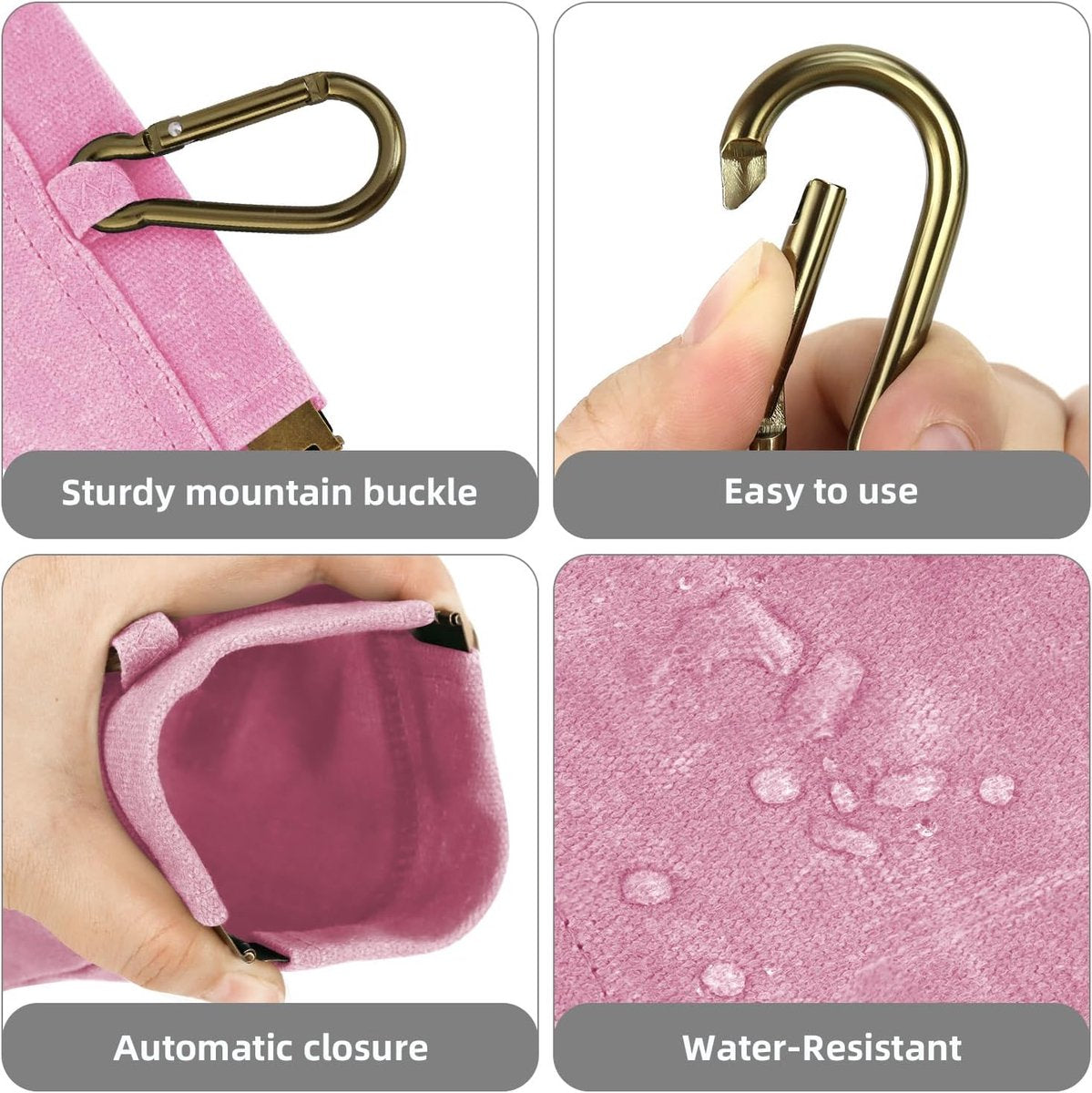 Pet Training Pouch - Dog Treat Pouch - Portable Pet Walking Bag - Suitable for Travel or Outdoor Activities (Pink) - Image 3