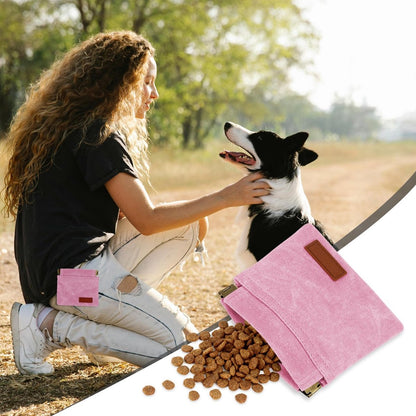 Pet Training Pouch - Dog Treat Pouch - Portable Pet Walking Bag - Suitable for Travel or Outdoor Activities (Pink) - Image 4