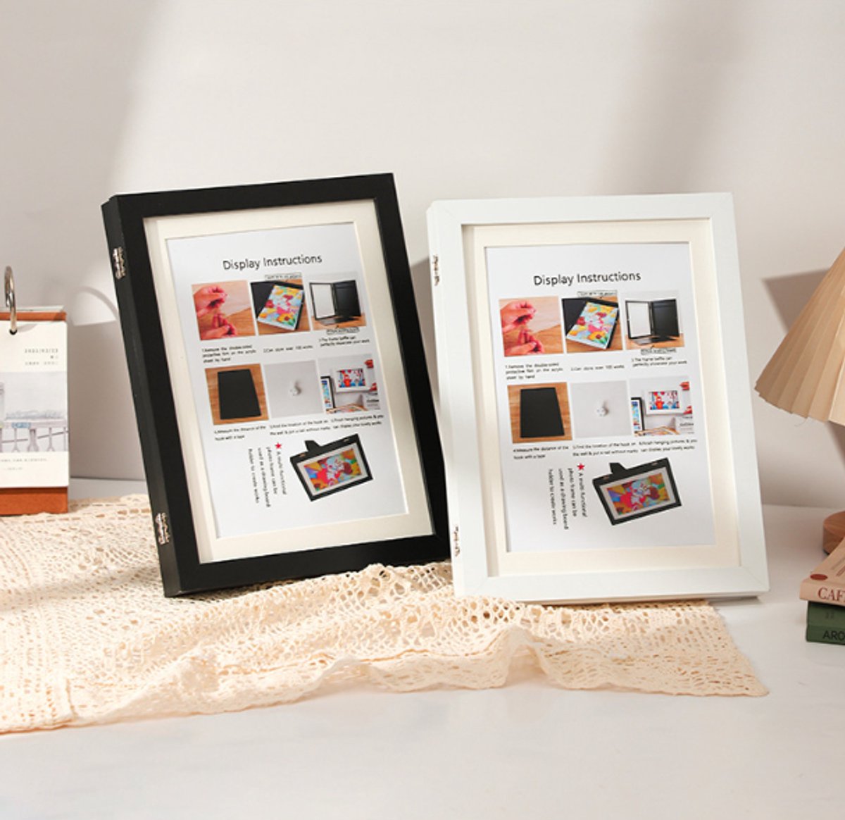 Interchangeable frame - children's drawing - Interchangeable frame A4 - Children's artwork - children's drawings interchangeable frame - Photo frame Poster frame Wall frame - Gift - Black - Image 8