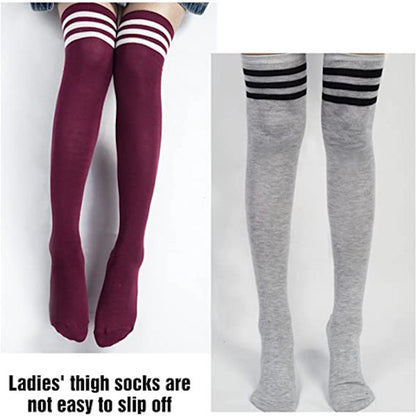 Knee Socks - 6-pack - Overknee Socks - Socks - Women's Overknee Socks - Girls' Boot Socks - Knee Socks - Casual Clothing - Cosplay - Christmas Gift - Birthday Gift - Image 4