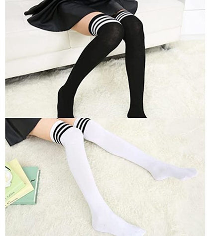 Knee Socks - 6-pack - Overknee Socks - Socks - Women's Overknee Socks - Girls' Boot Socks - Knee Socks - Casual Clothing - Cosplay - Christmas Gift - Birthday Gift - Image 5