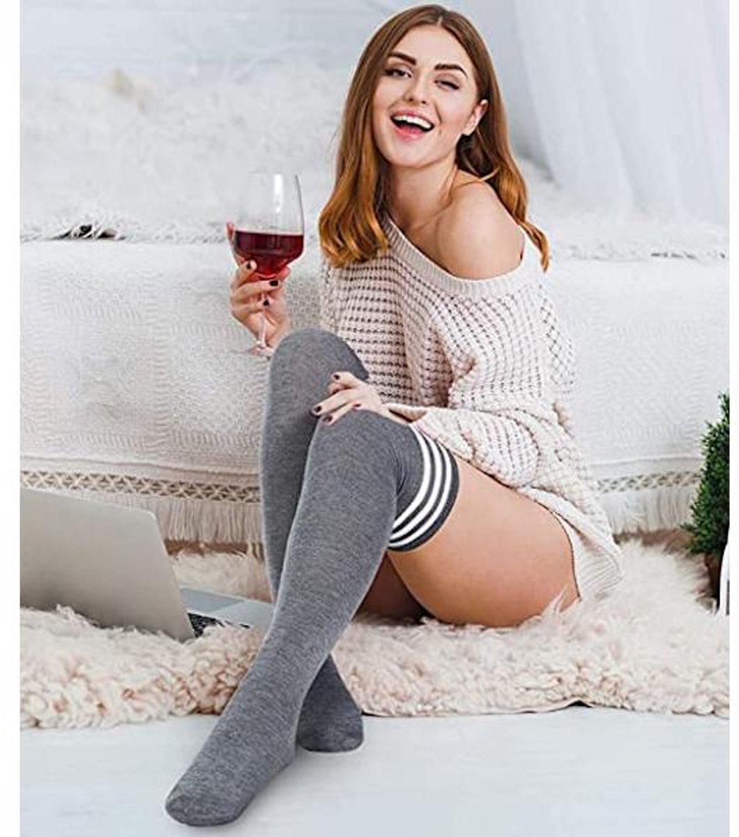 Knee Socks - 6-pack - Overknee Socks - Socks - Women's Overknee Socks - Girls' Boot Socks - Knee Socks - Casual Clothing - Cosplay - Christmas Gift - Birthday Gift - Image 6