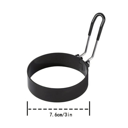 Four-Piece Round Egg Frying Set - Non-Stick Egg Rings - Egg Molds - Spring Roll Molds - Non-Stick Egg Rings - Leak-Proof Egg Molds - Image 2