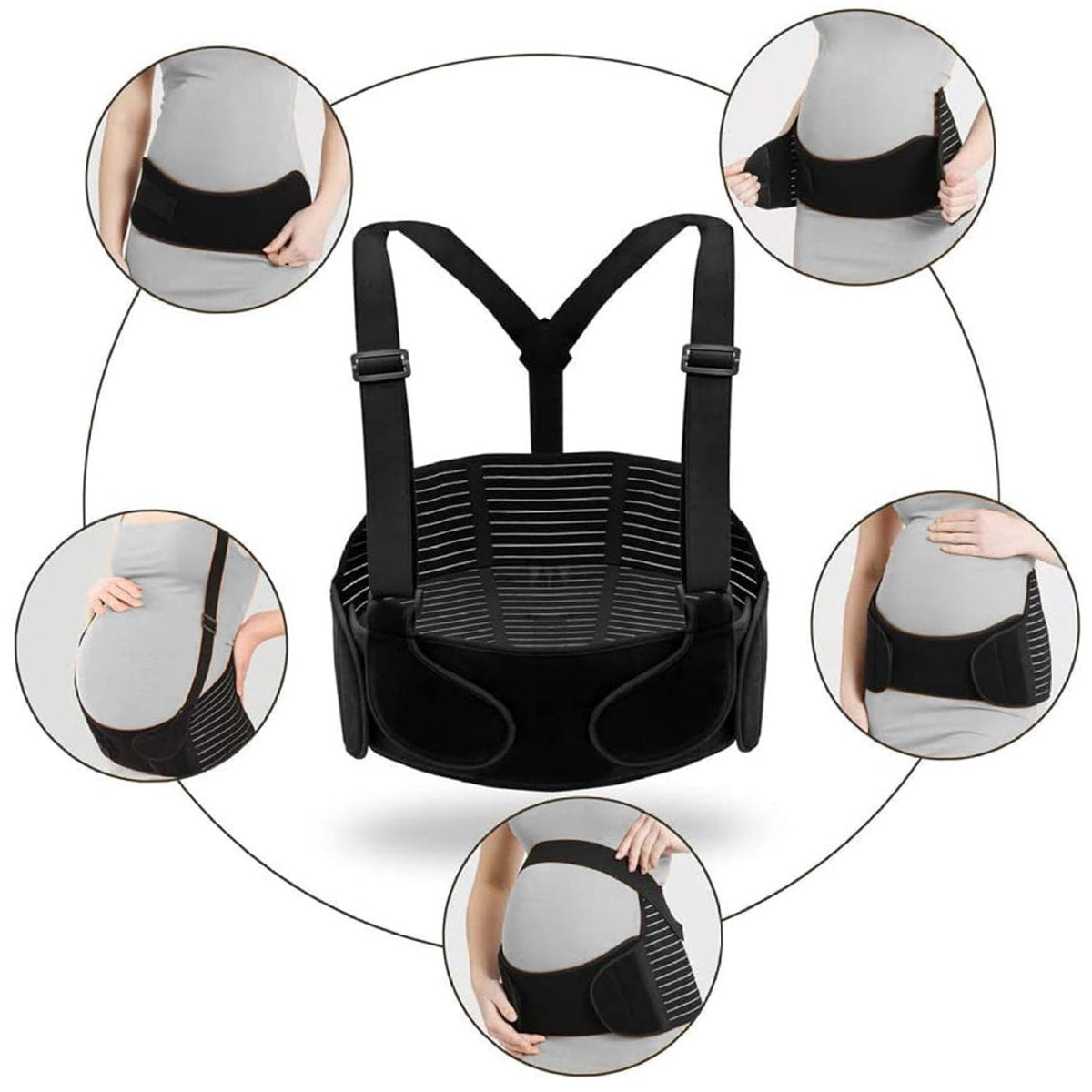 Abdominal Brace - Pregnancy - Black L - Image 4