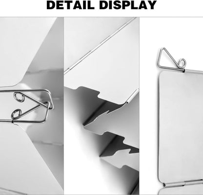 Windbreak for Camping Stove - Pack of 10 - Foldable Aluminum Windbreak - Foldable Windbreak for Gas Stove, Plate, Grill, Picnic, Camping Equipment - Aluminum Windbreak with Storage Bag - Image 2
