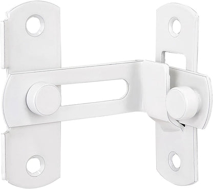 4-piece package - Sliding bolt - Stainless steel bolt - Safety lock (white) - Image 3