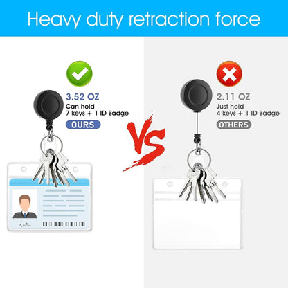 2-pack clear horizontal name labels - badge ID holders - clear ID holders soft - for nurses, doctors, teachers and offices - Image 3