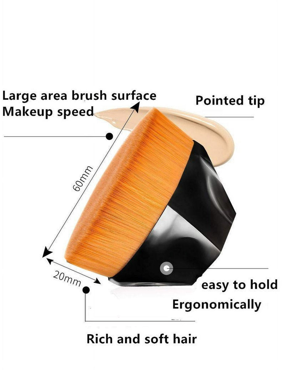Foundation Brush - 2-Pack Multifunctional Face Brushes - Perfect for blending liquid cream or flawless foundation (black/pink) - Image 4