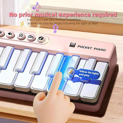 Mini Keyboard Piano - Piano for Kids - Toys for Children - Educational Toys - Portable Pocket Piano - White - Image 4
