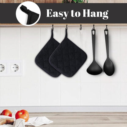 Set of 2 heat insulation mats - thickened - heat insulation mat - anti-scalding - microwave gloves - silver cloth - pot holder - Image 2