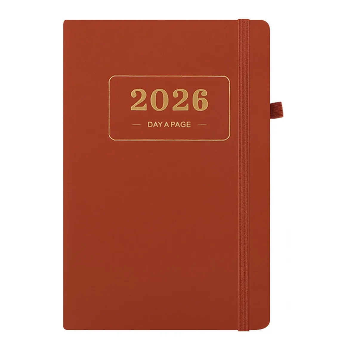 2026 Daily Planner – 2026 Adult Agenda – 1 Day on 1 Page – 365 Day Planner & Notebook – 14.0*20.8cm – Brown