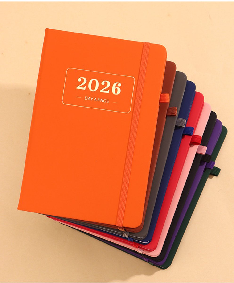 2026 Daily Planner – 2026 Adult Agenda – 1 Day on 1 Page – 365 Day Planner & Notebook – 14.0*20.8cm – Brown - Image 8