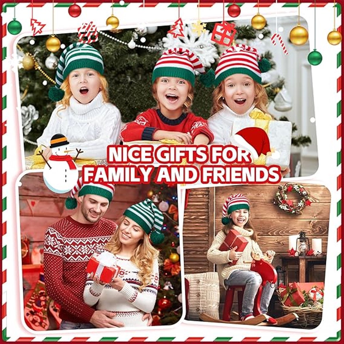 Hats - 6 pieces - Santa hats - Three styles of Santa hats - One size - Unisex - Christmas accessories/decorations - Image 4