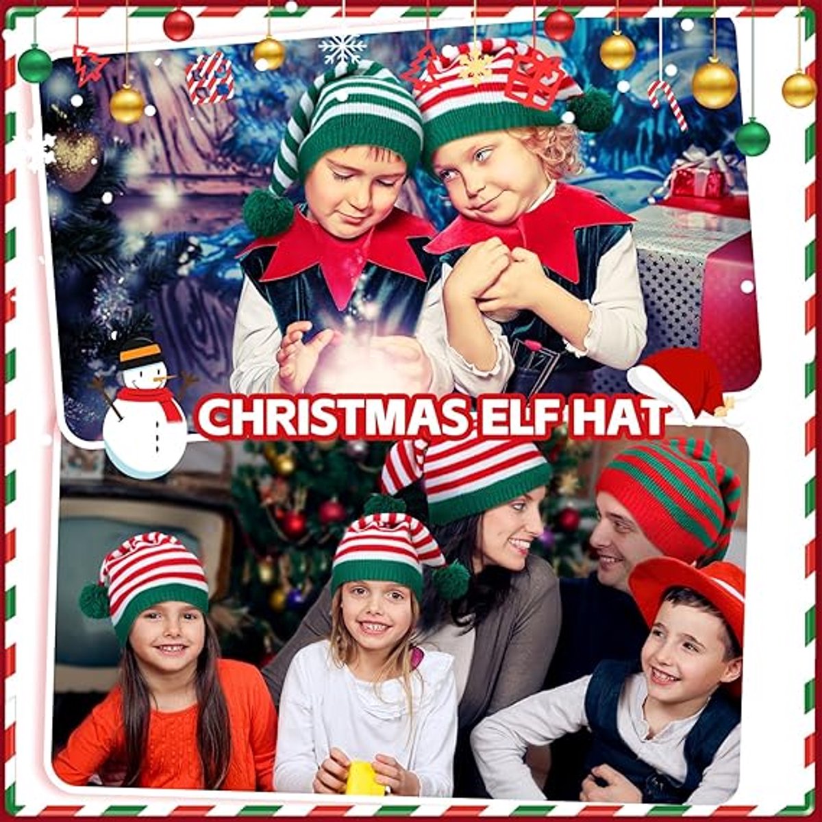 Hats - 6 pieces - Santa hats - Three styles of Santa hats - One size - Unisex - Christmas accessories/decorations - Image 5