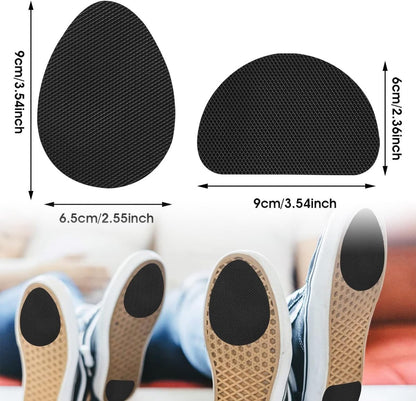 4 pairs of non-slip insoles - non-slip rubber insoles for soles - self-adhesive insoles - unisex insoles - noise-reducing sole pads - Image 2
