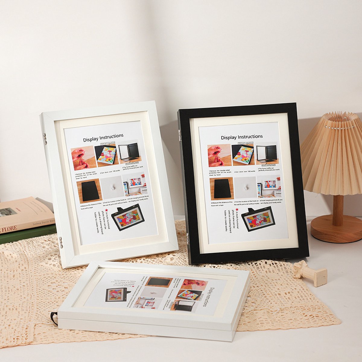 Interchangeable frame - children's drawing - Interchangeable frame A4 - Children's artwork - children's drawings interchangeable frame - Photo frame Poster frame Wall frame - Gift - Natural wood color - Image 4