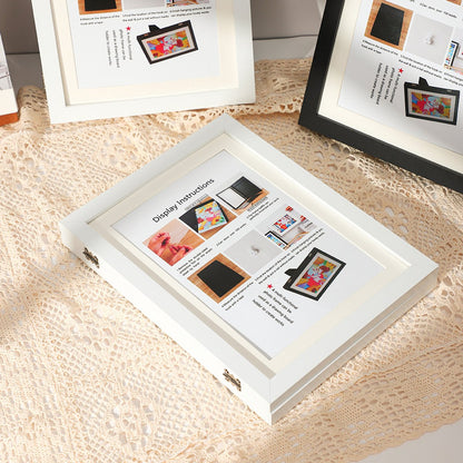 Interchangeable frame - children's drawing - Interchangeable frame A4 - Children's artwork - children's drawings interchangeable frame - Photo frame Poster frame Wall frame - Gift - Natural wood color - Image 6